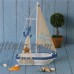 Nautical Decor Wood Ornaments Home Tabletop Model Seagull/Conch/Boat/Starfish   391919291729